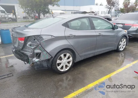 2012 Hyundai Elantra Limited z USA, uszkodzony, nr VIN 5NPDH4AE7CH089858